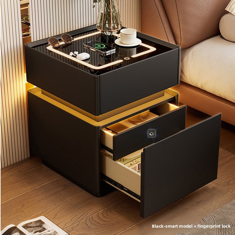 Smart Bedside Table with Wireless Charging
