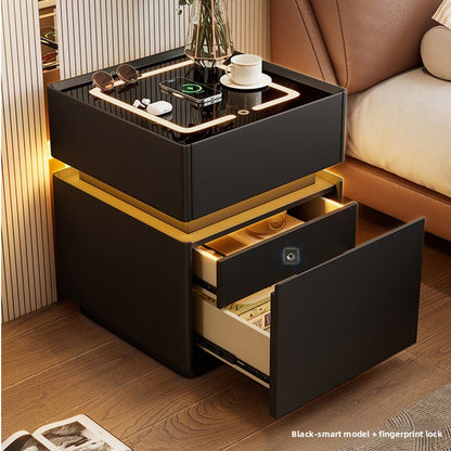 Smart Bedside Table with Wireless Charging