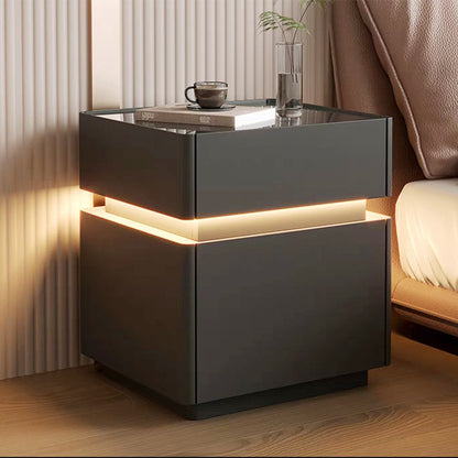 Smart Bedside Table with Wireless Charging