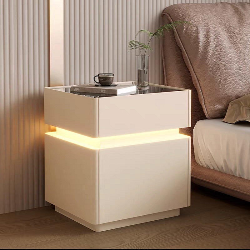 Smart Bedside Table with Wireless Charging