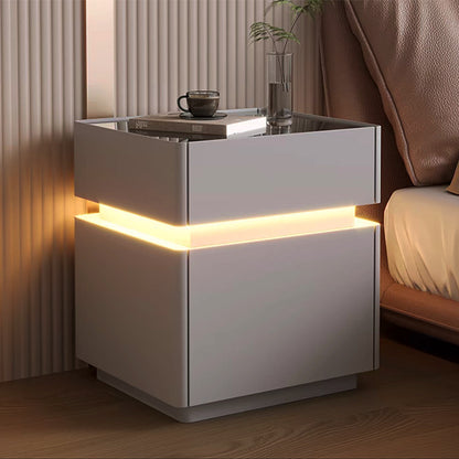 Smart Bedside Table with Wireless Charging