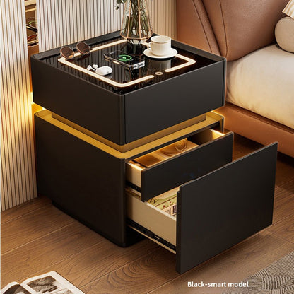 Smart Bedside Table with Wireless Charging