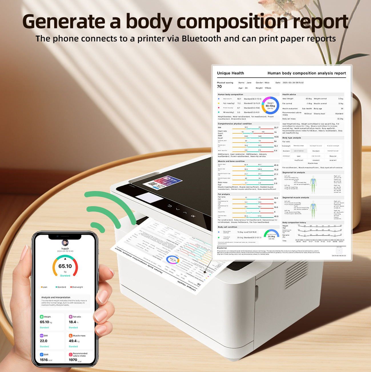 Smart Bluetooth Body Fat Scale