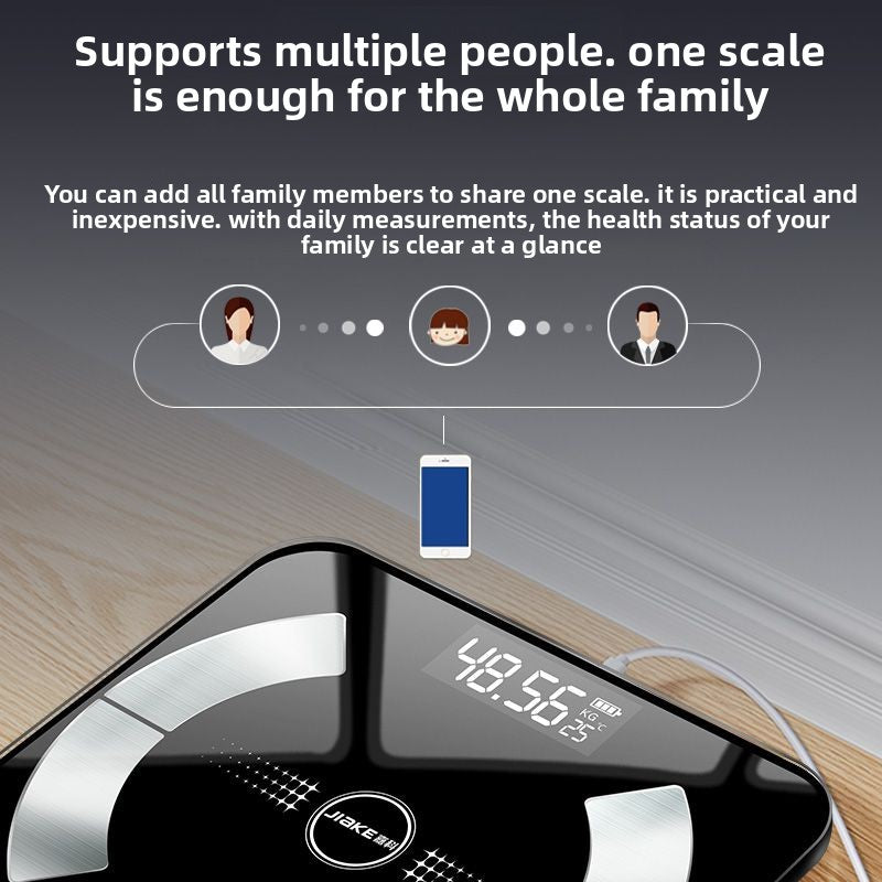 Smart Bluetooth Body Fat Scale with Comprehensive Health Metrics