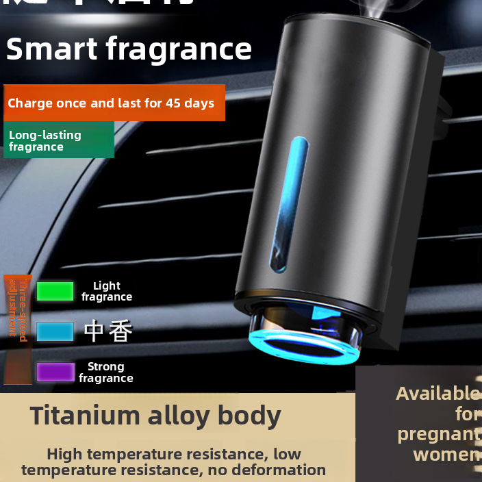 Smart Car Vent Aromatherapy Diffuser with Long-Lasting Fragrance