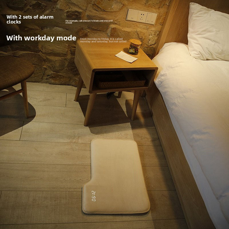 Smart carpet mat lazy music alarm clock