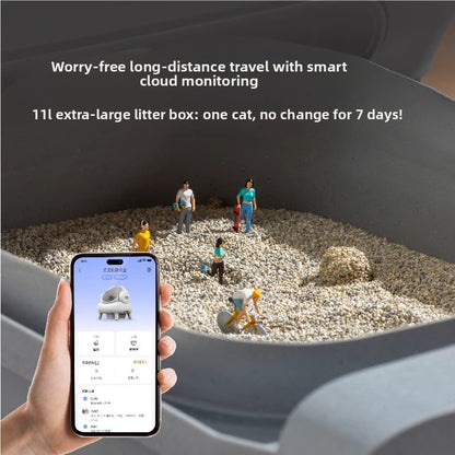 Smart Cat Toilet Litter Box M1Plus Automatic Intelligent Electric Poop Scooper Pet Supplies