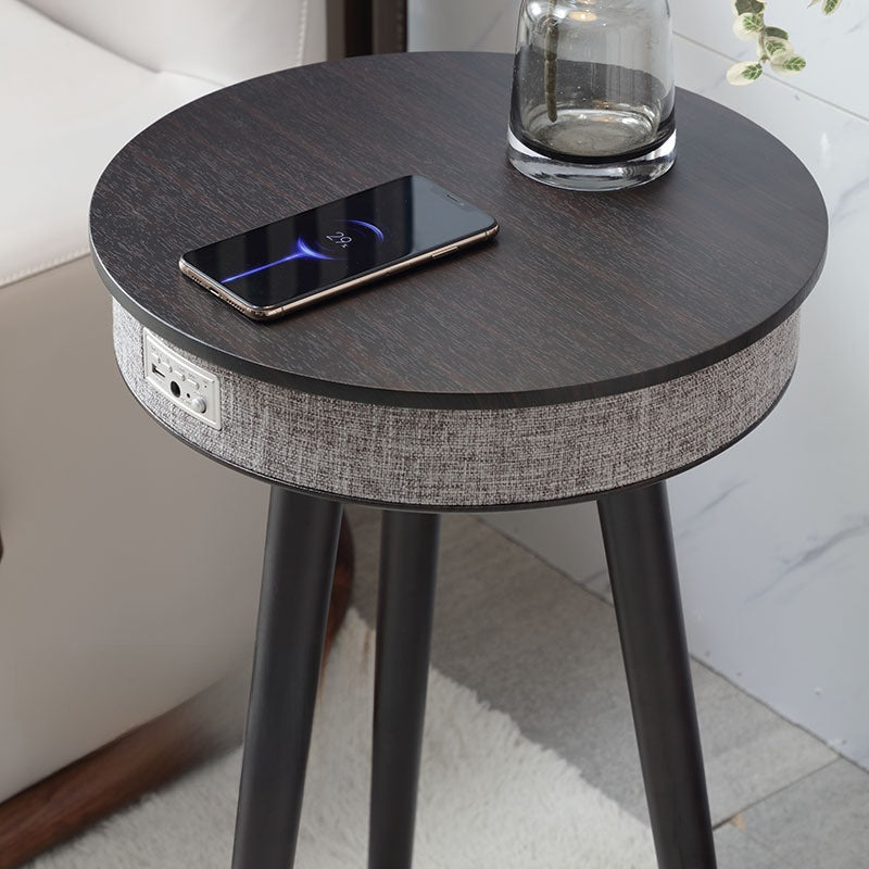 Smart Coffee Table with Bluetooth Speaker and Wireless Charging