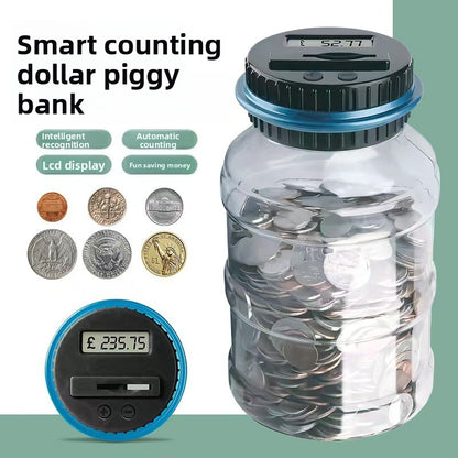 Smart counting piggy bank