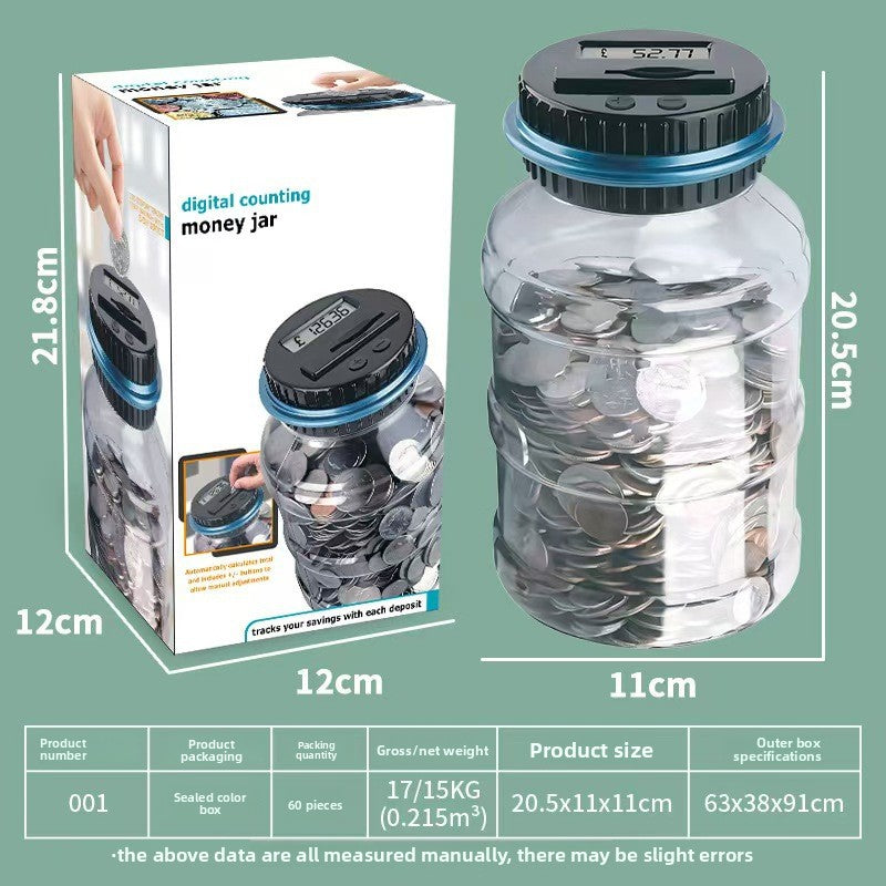 Smart counting piggy bank