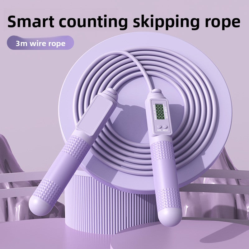 Smart counting weighted skipping rope
