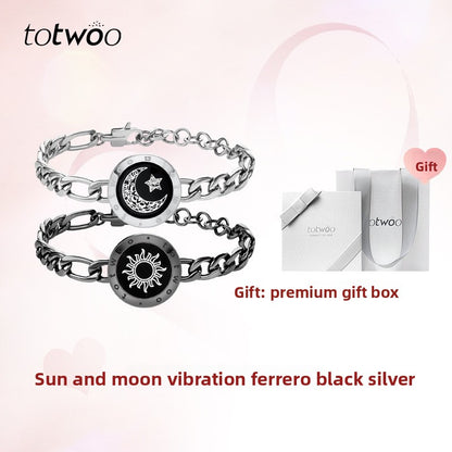 Smart Couple Bracelet with Vibration and Luminous Features