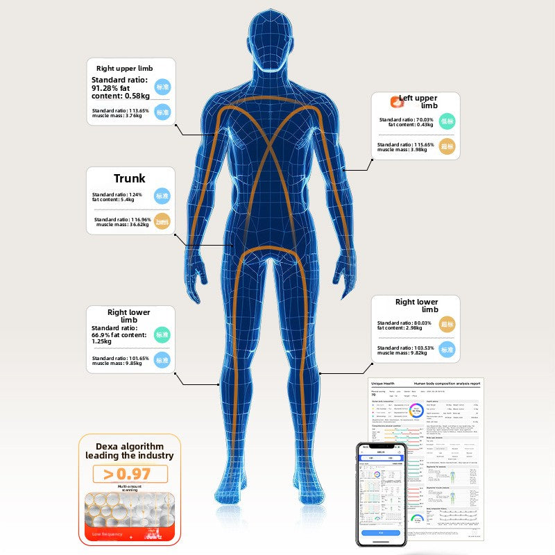 Smart Eight-Electrode Body Fat Scale with Bluetooth and WiFi