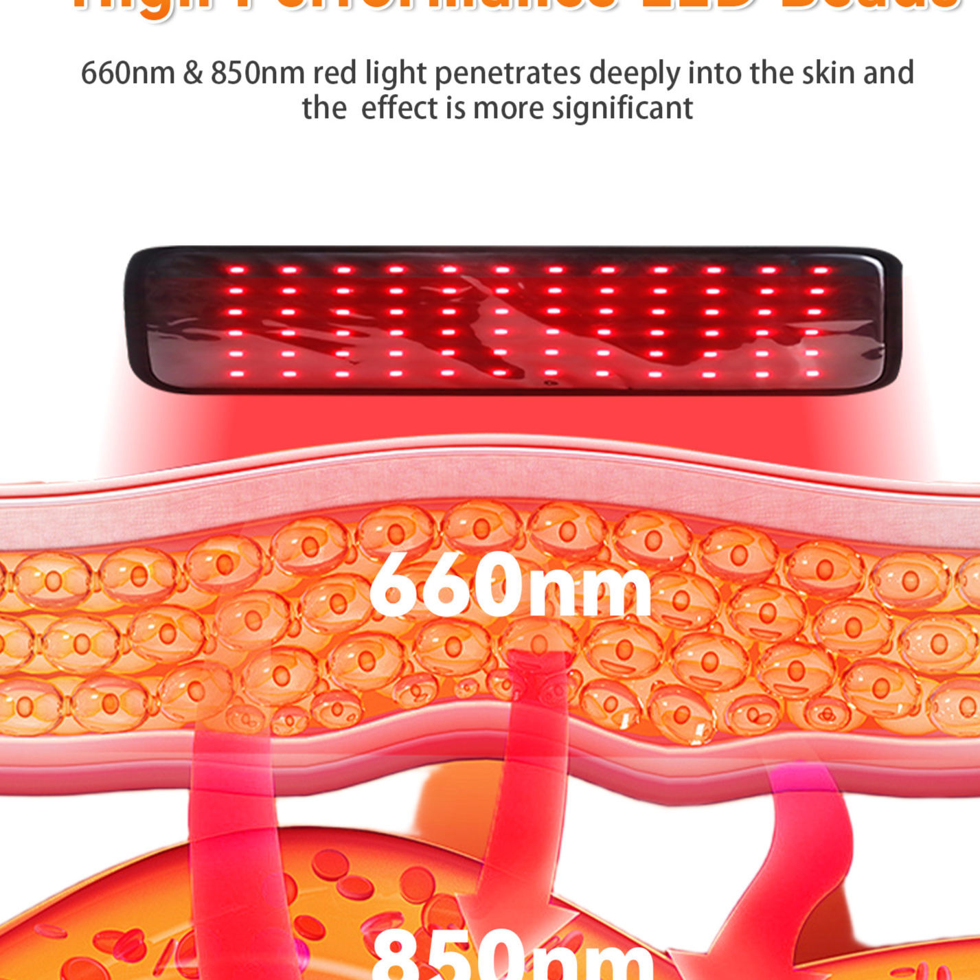 Smart Electric Heating Belt with Red Light Therapy