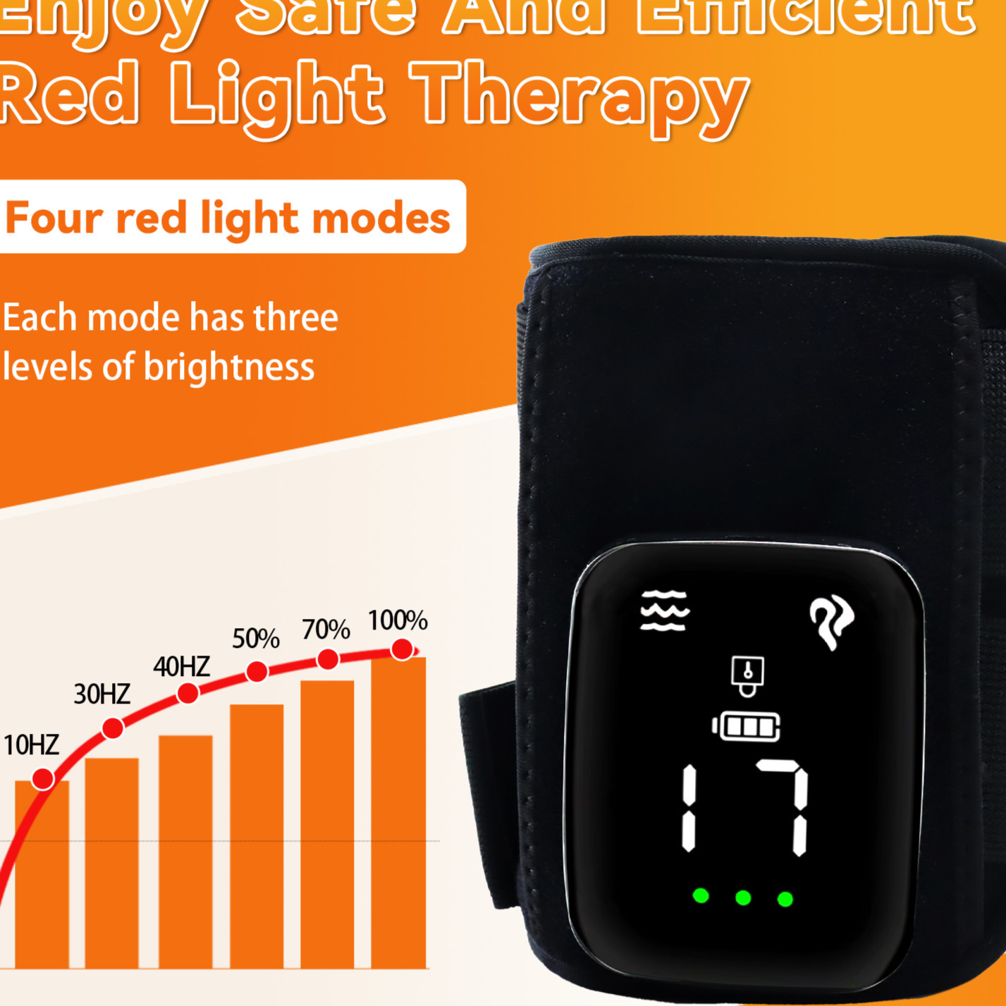Smart Electric Heating Belt with Red Light Therapy