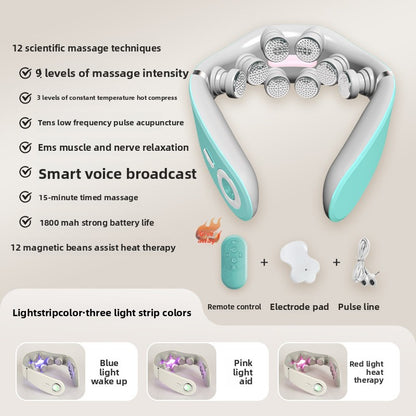 Smart electric neck massager