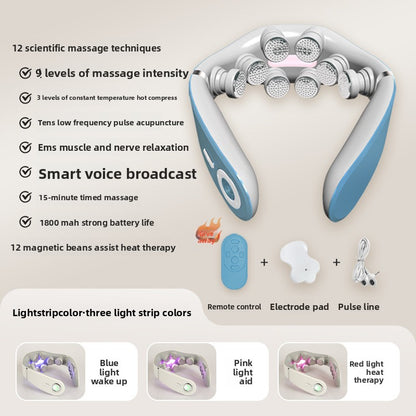 Smart electric neck massager