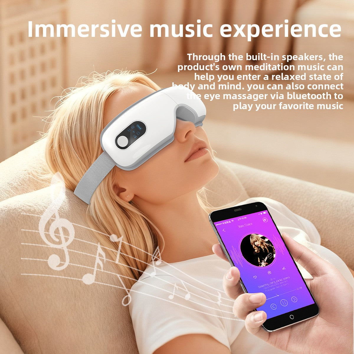 Smart eye massager