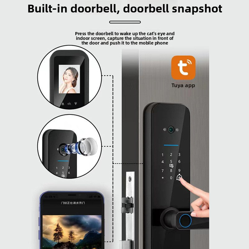 Smart Fingerprint Door Lock with Camera