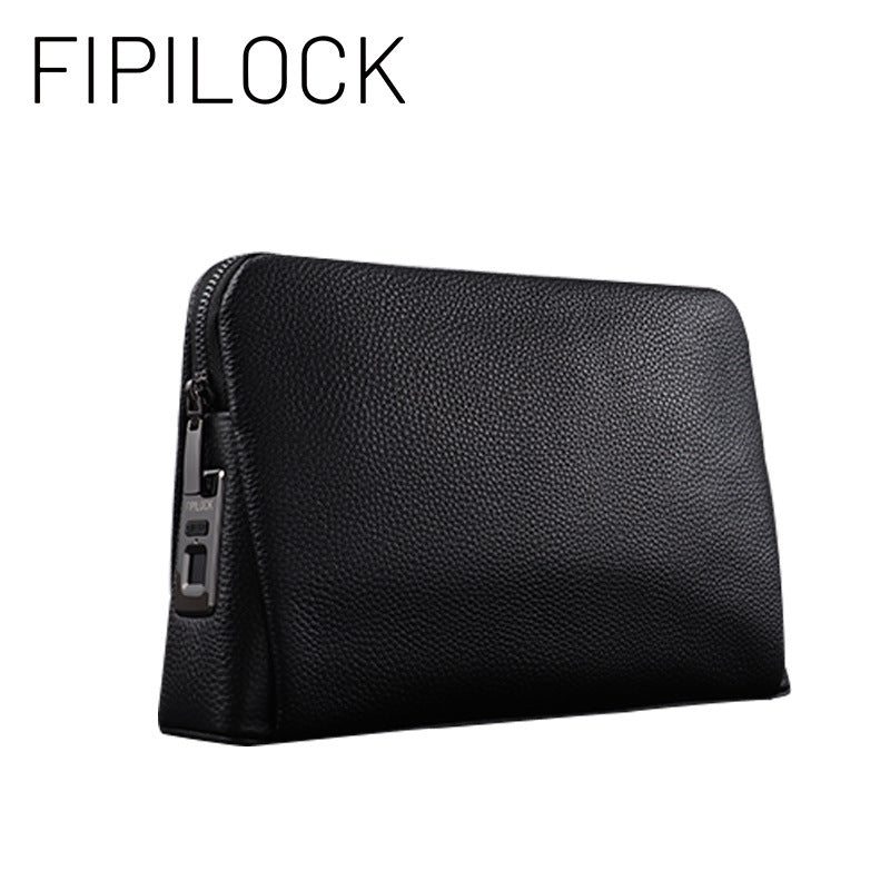 Smart Fingerprint Lock Leather Handbag