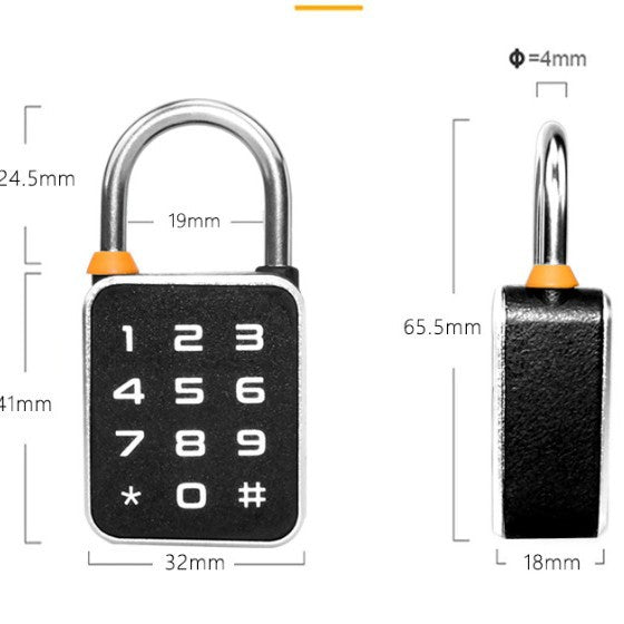 Smart Fingerprint Padlock with Bluetooth App Control