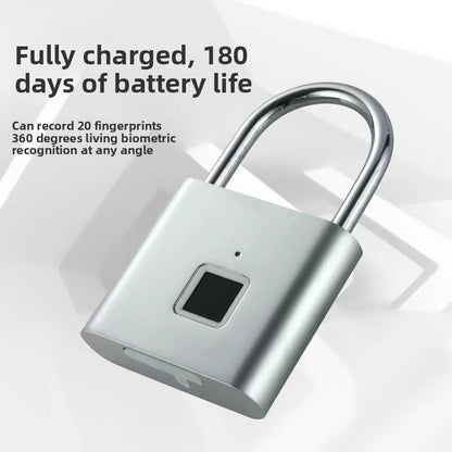 Smart Fingerprint Padlock with Bluetooth App Control
