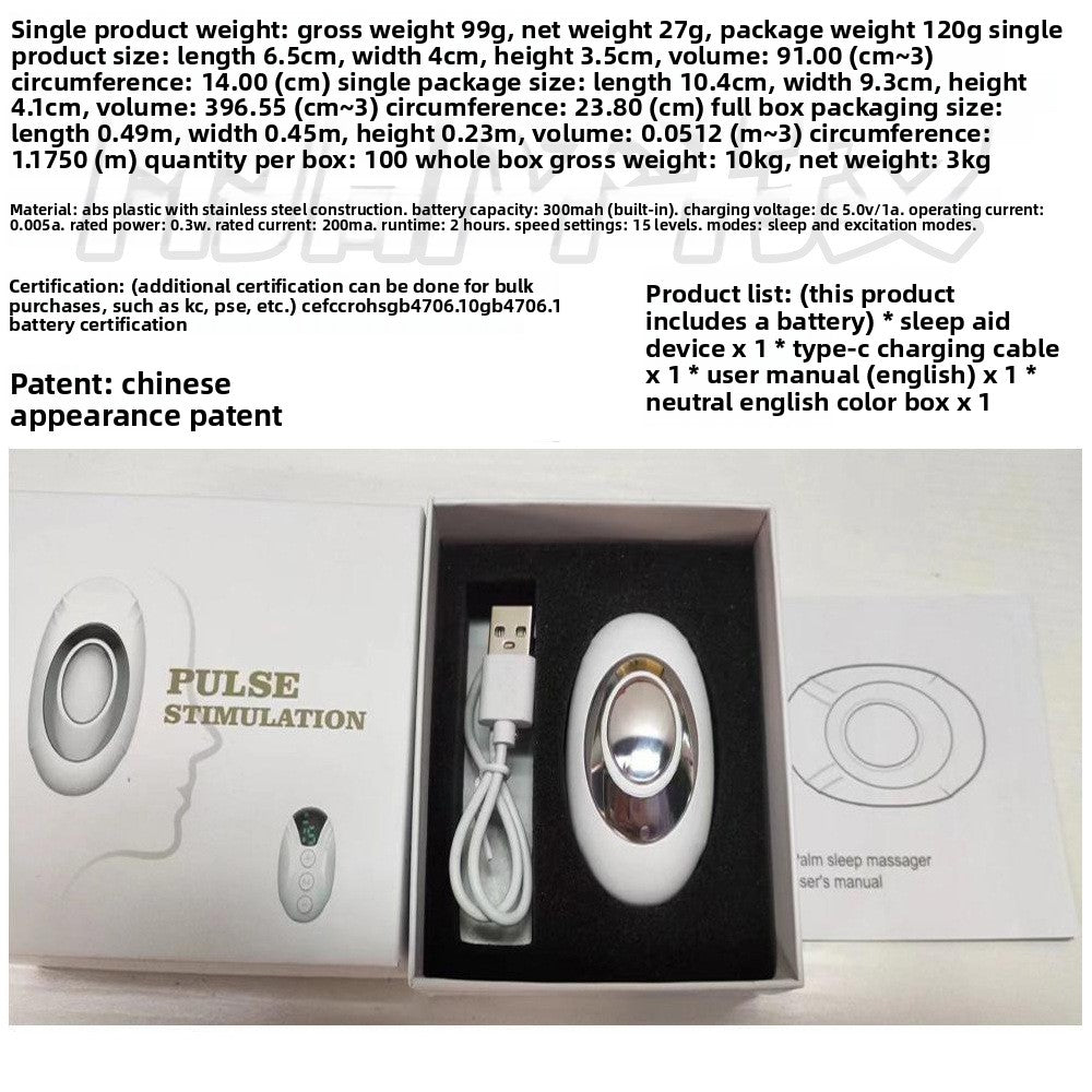 Smart Handheld 15-Level Sleep Aid with Screen Display