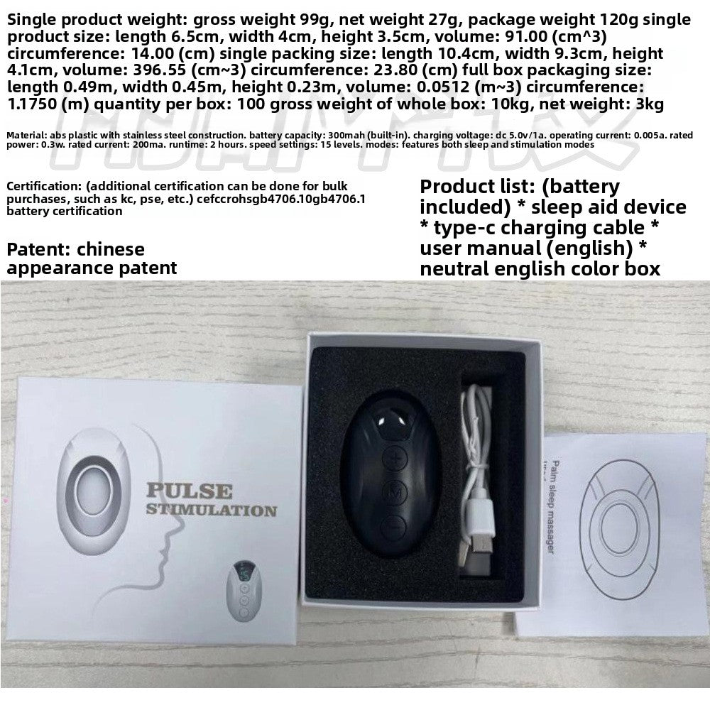 Smart Handheld 15-Level Sleep Aid with Screen Display