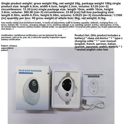 Smart Handheld 15-Level Sleep Aid with Screen Display