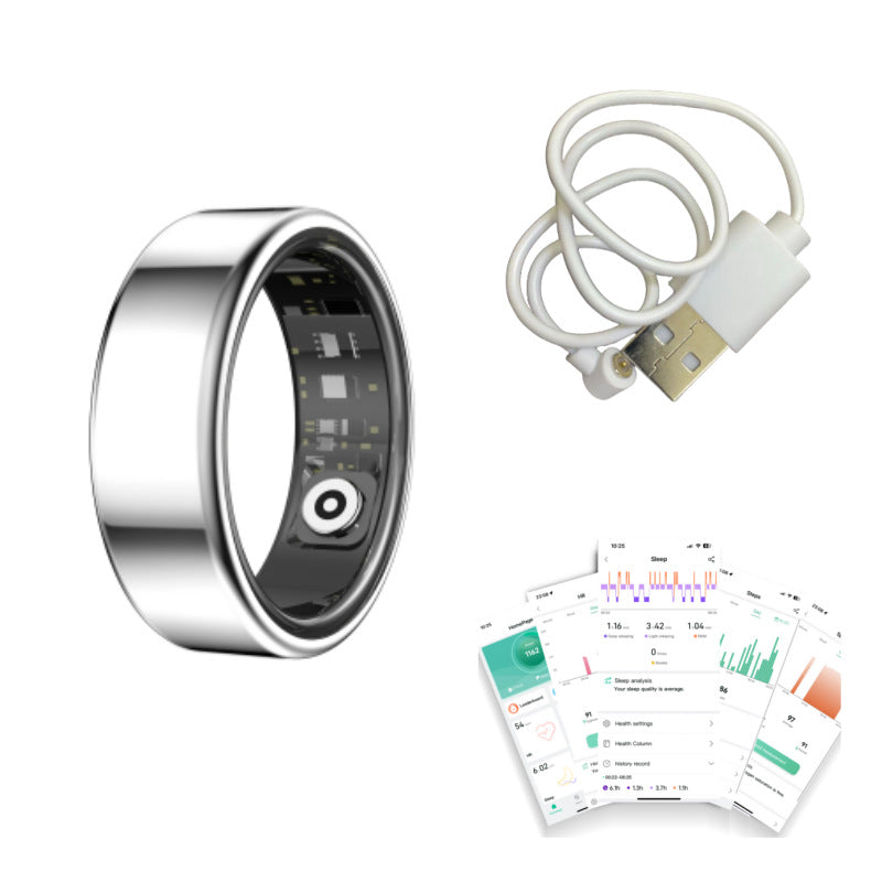 Smart Health Monitoring Ring with Blood Oxygen Tracking