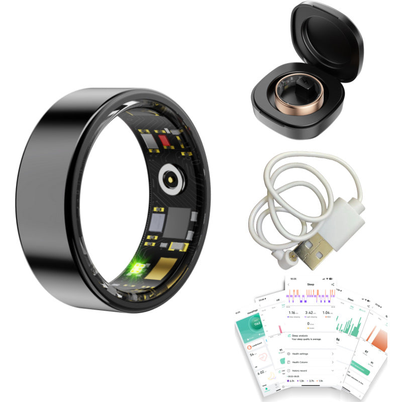 Smart Health Monitoring Ring with Blood Oxygen Tracking