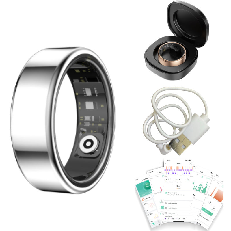Smart Health Monitoring Ring with Blood Oxygen Tracking