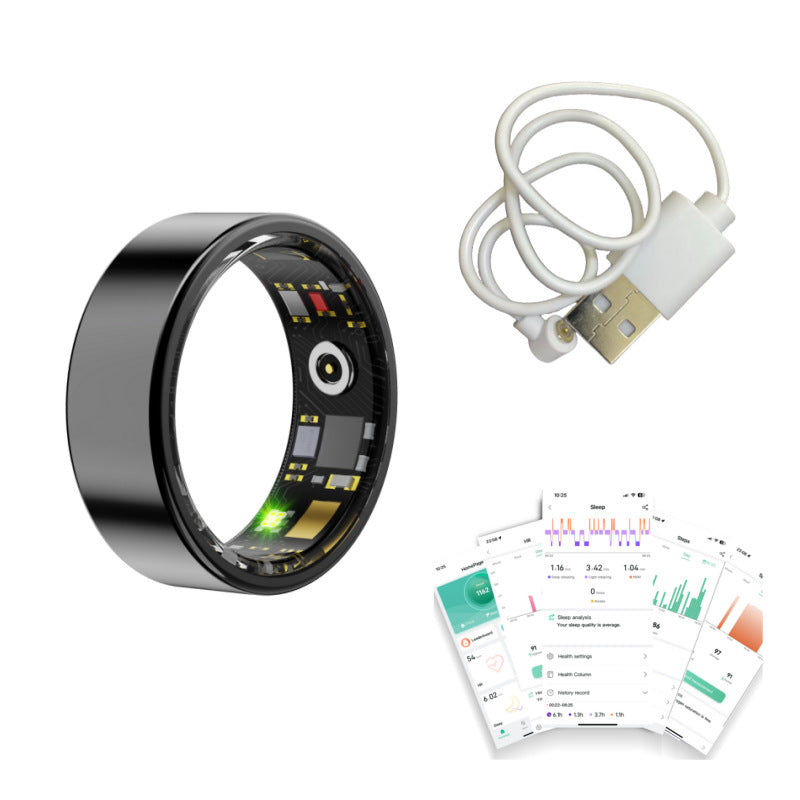 Smart Health Monitoring Ring with Blood Oxygen Tracking