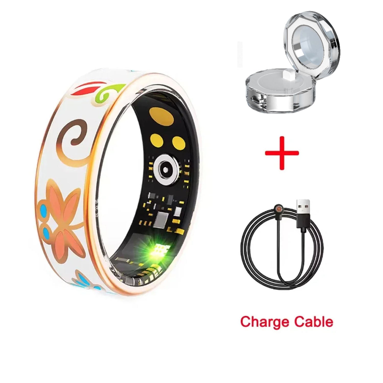 Smart Health Ring with Heart Rate Sleep Monitoring