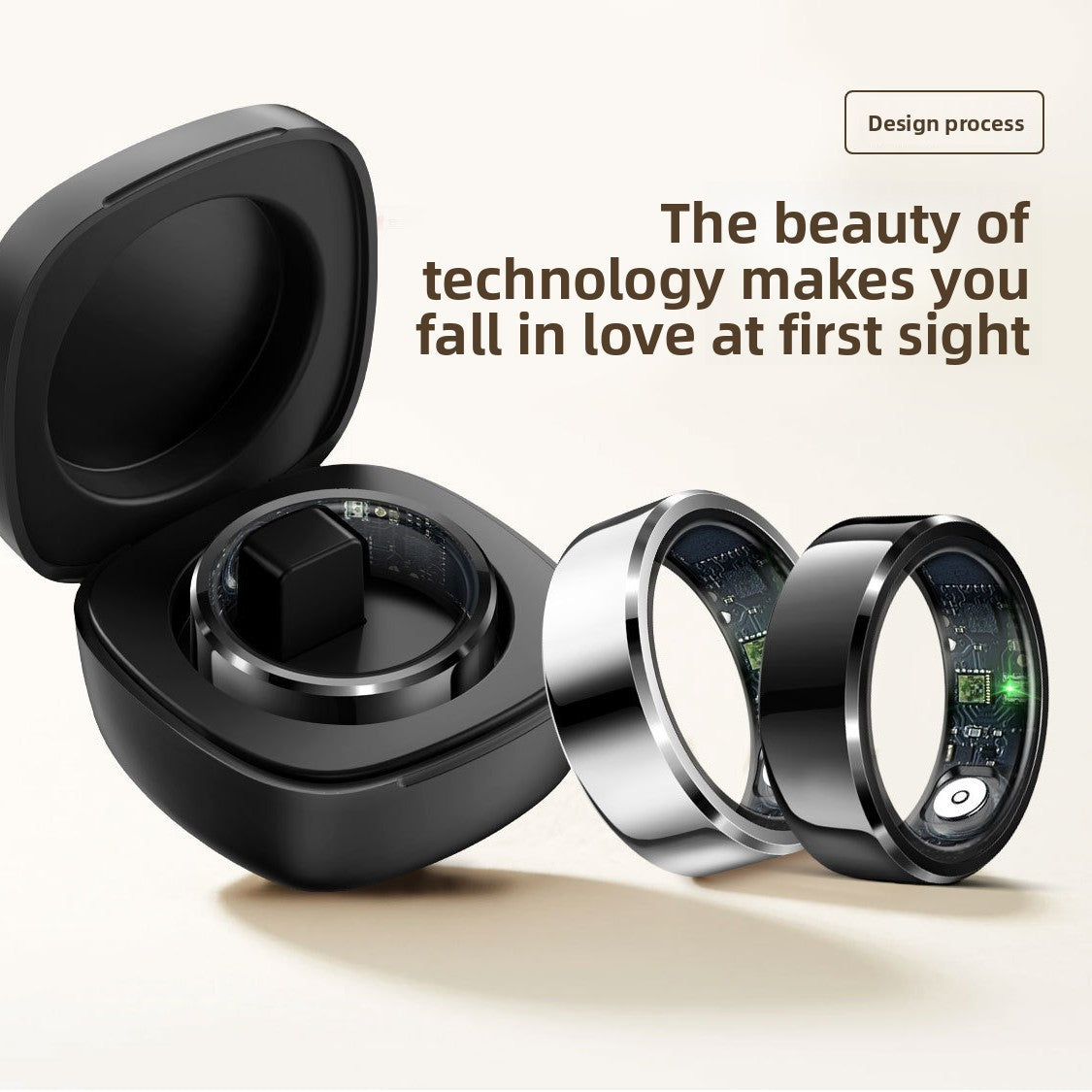 Smart Health Ring with Heart Rate Sleep Tracking