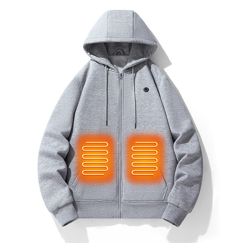 Smart heating pullover jacket