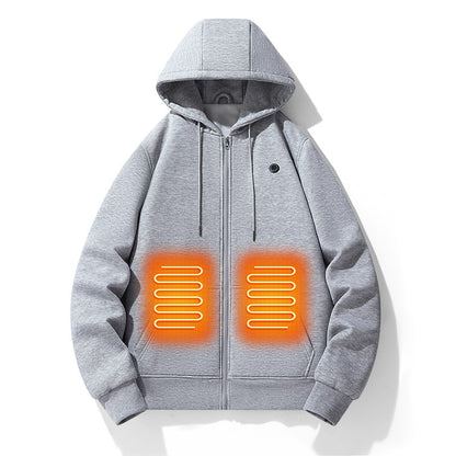 Smart heating pullover jacket