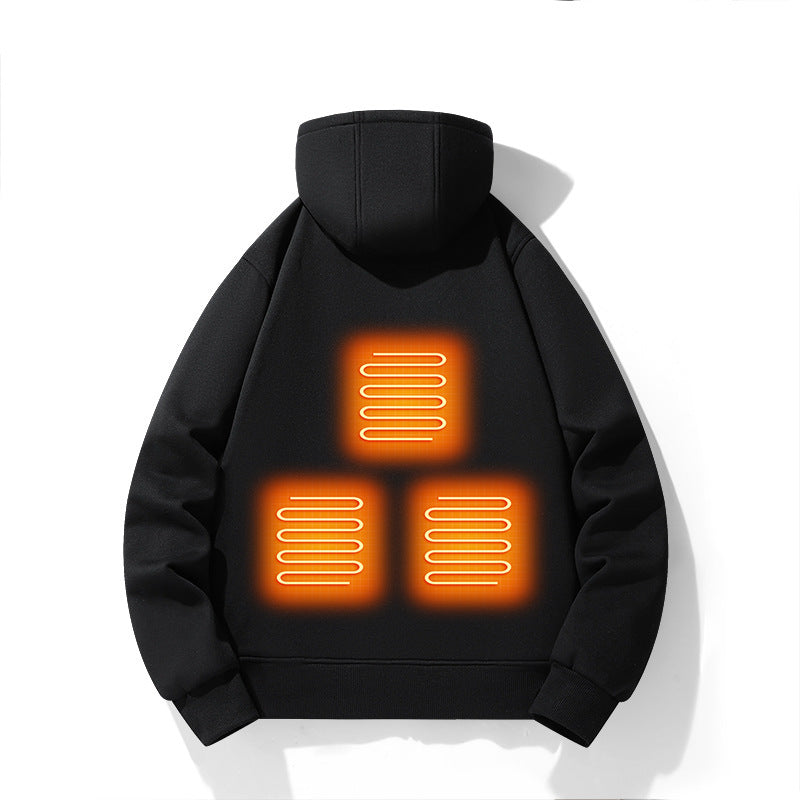 Smart heating pullover jacket