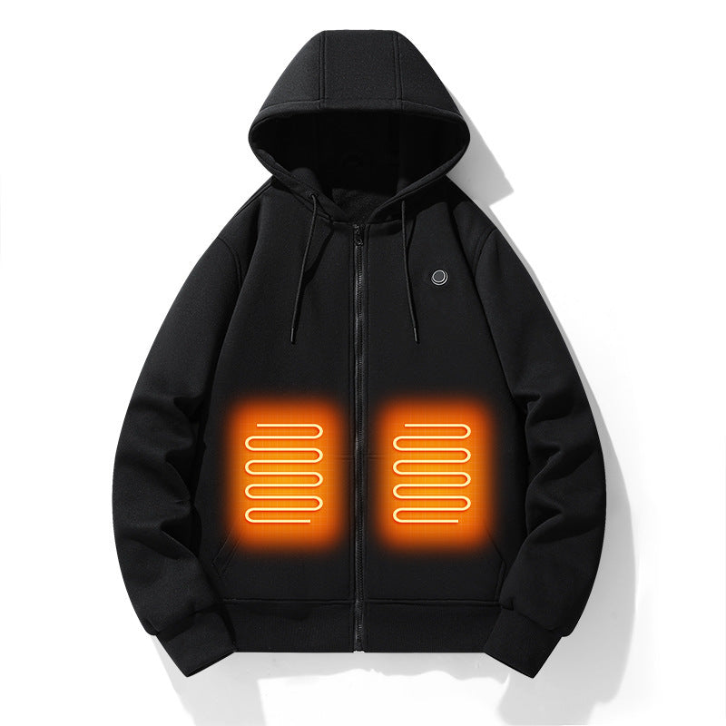 Smart heating pullover jacket
