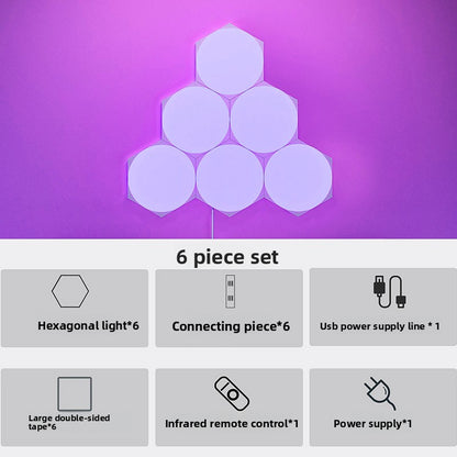 Smart Hexagonal RGB LED Panels with App Control