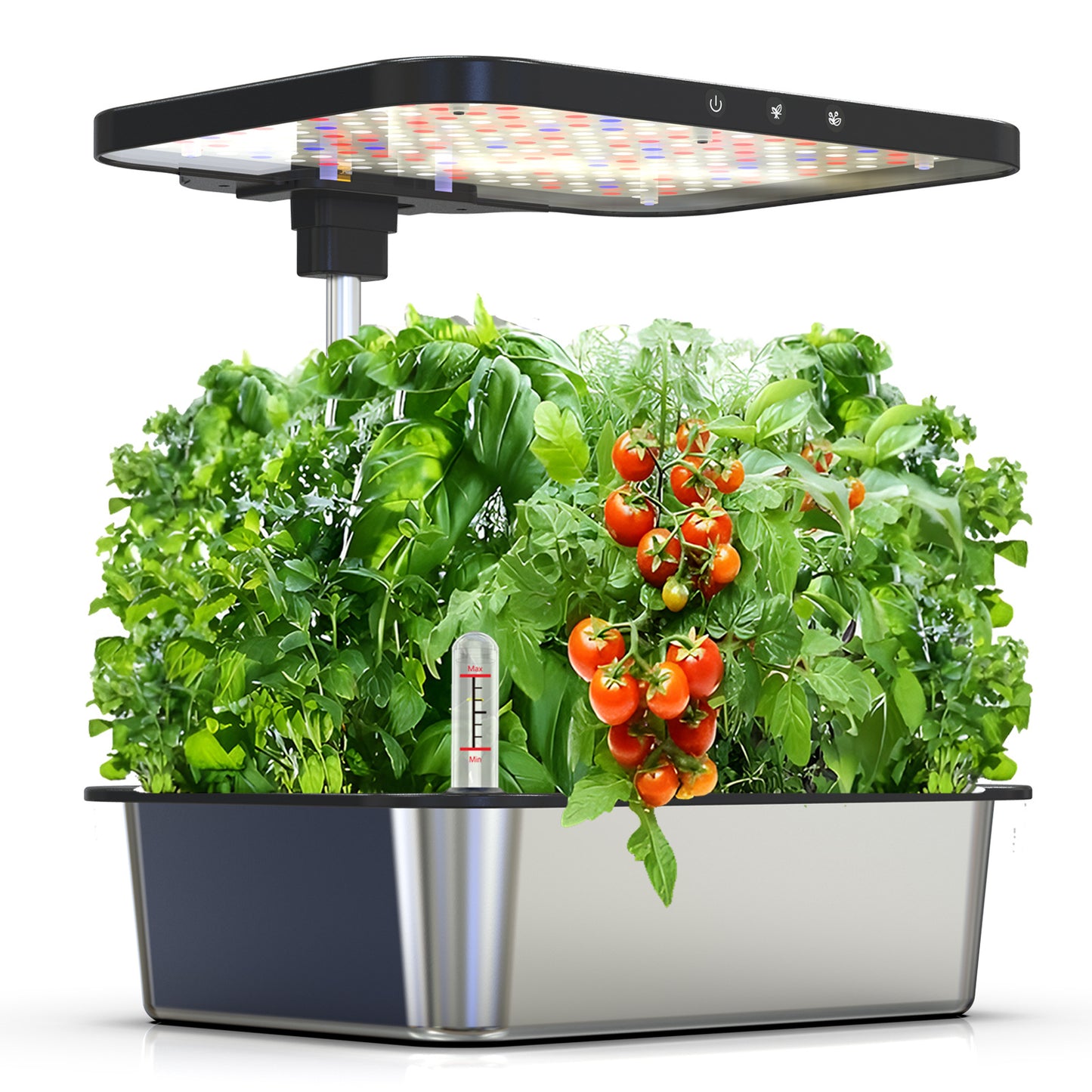 Smart Indoor Hydroponic System with LED Grow Light