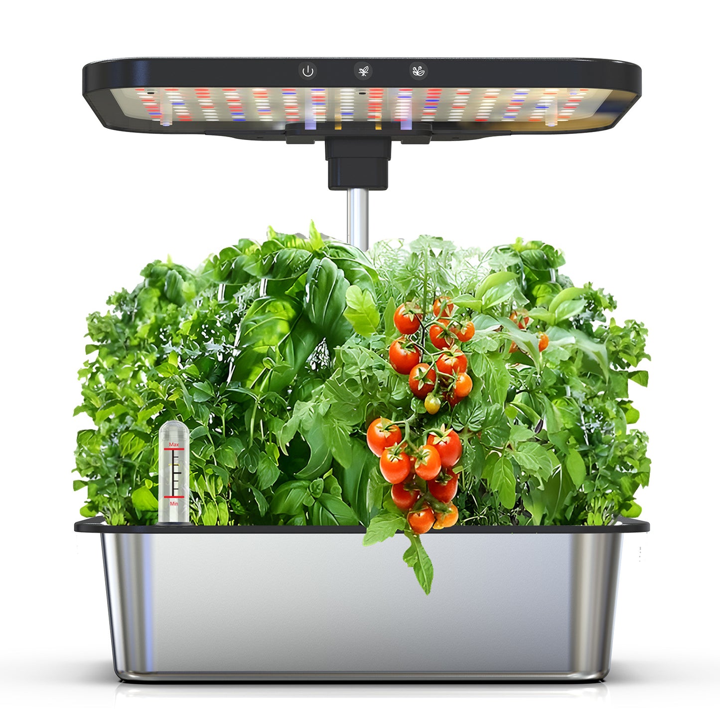 Smart Indoor Hydroponic System with LED Grow Light