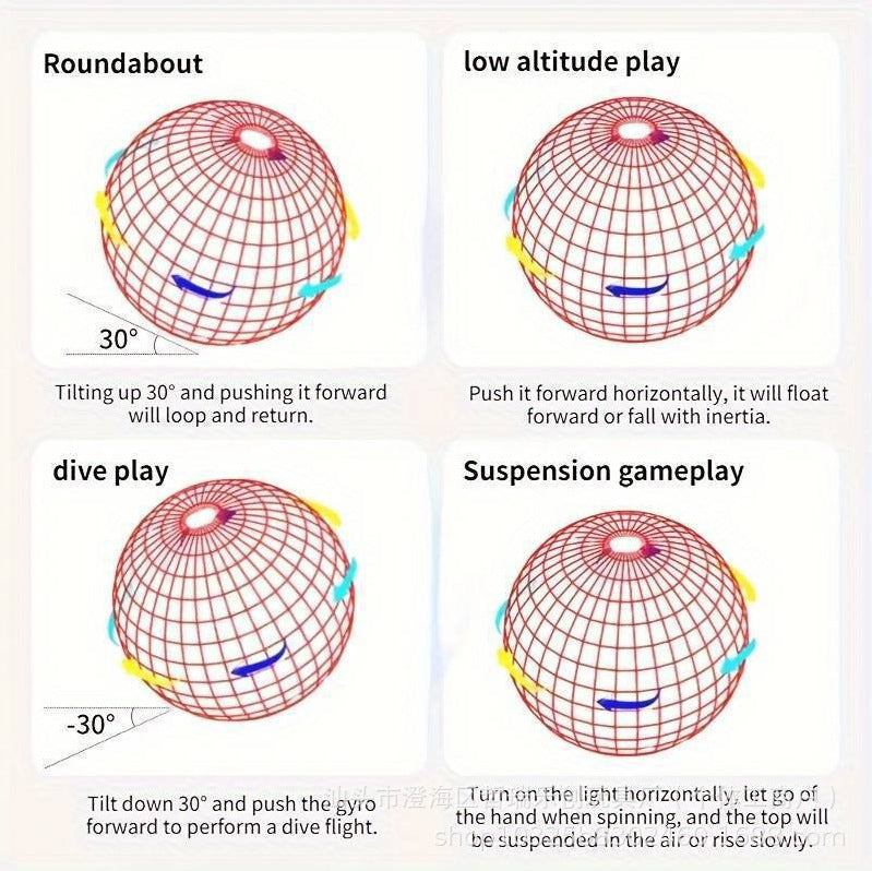Smart Induction Flying Ball with LED Lights