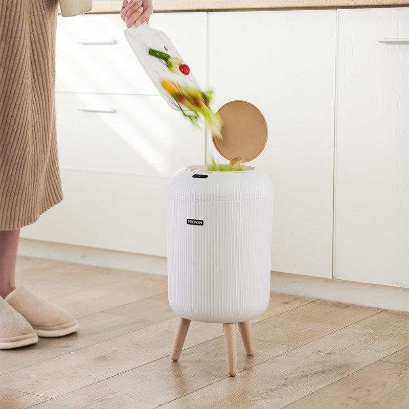Smart Induction Trash Bin with Lid