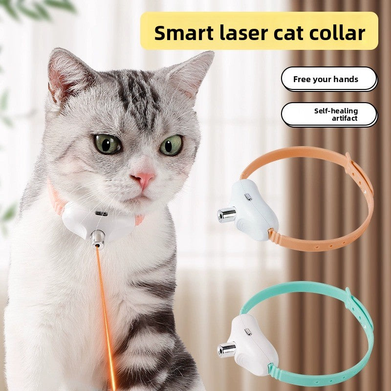 Smart Laser Pet Collar Toy