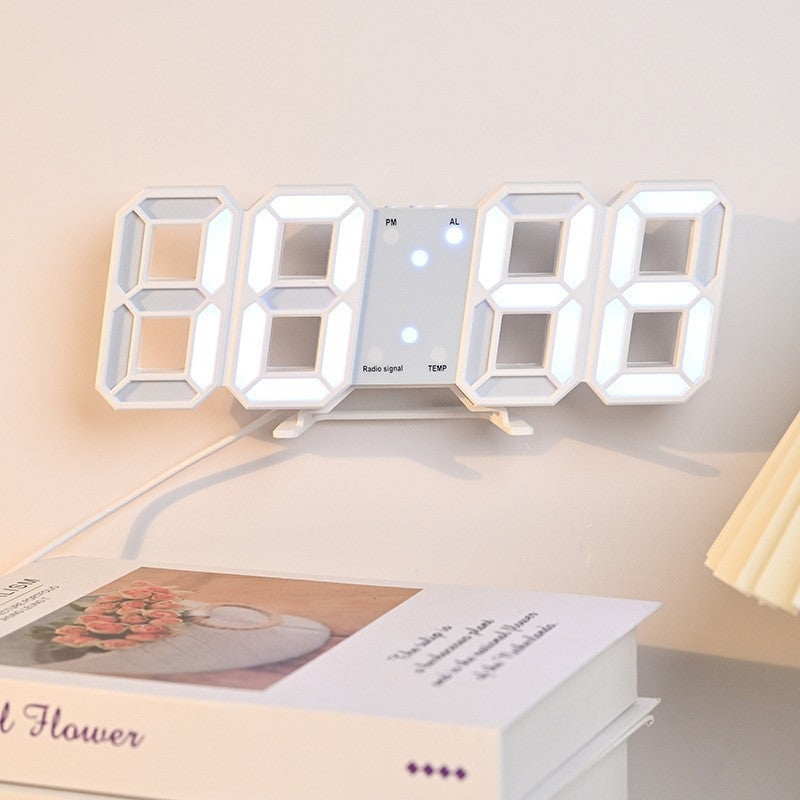 Smart LED Digital Clock with Temperature Display