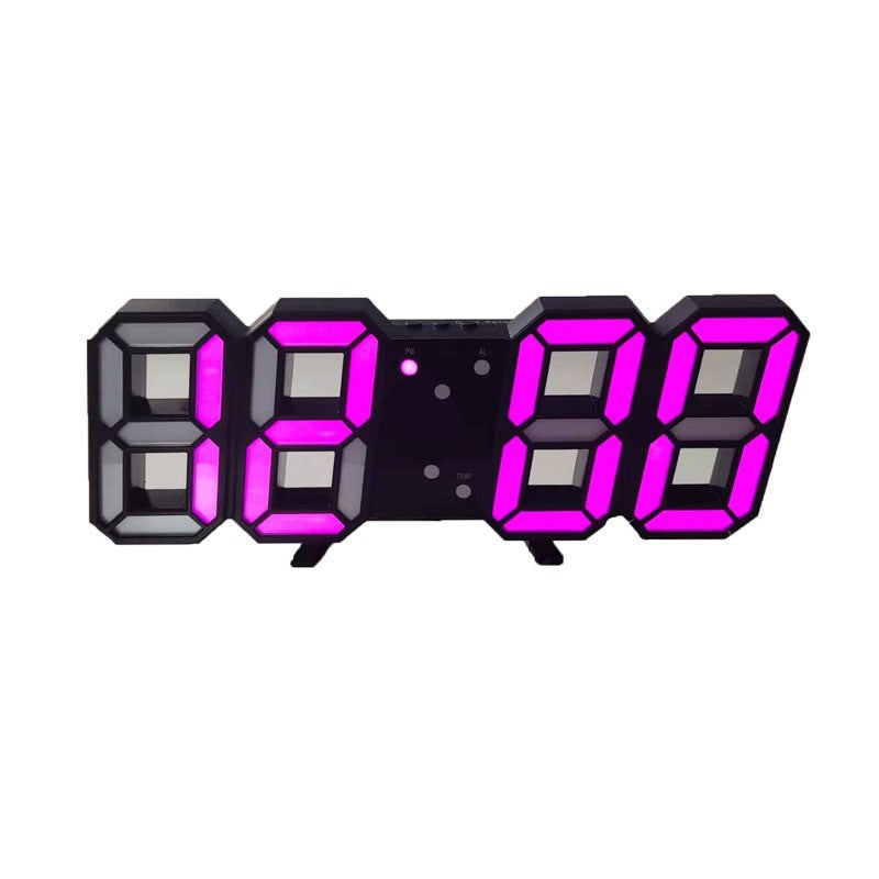 Smart LED Digital Clock with Temperature Display