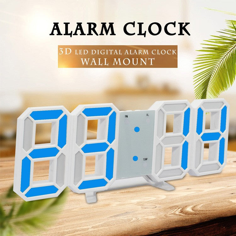 Smart LED Digital Clock with Temperature Display