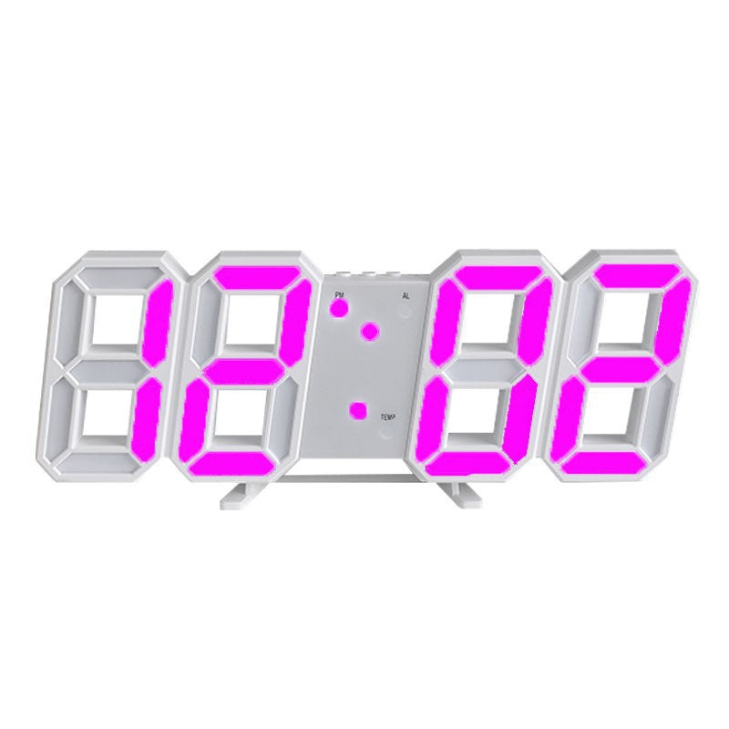 Smart LED Digital Clock with Temperature Display