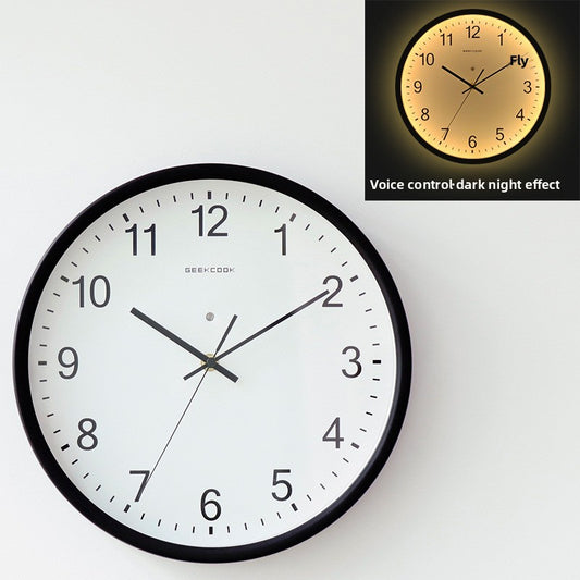 Smart LED Wall Clock with Night Light and App Control